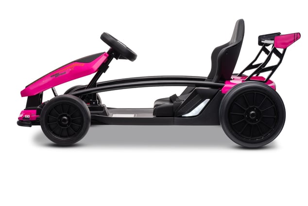 Drift kart elettrico per bambini 24 V | Beneo Motors Drift Car | Rosa | 2 × 200 W | Batteria al litio