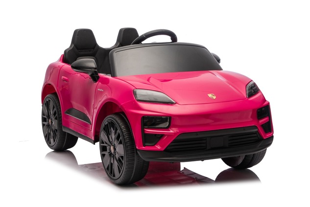 Electric Ride-on car Porsche Macan 12V Licensed with rear-wheel drive (Single seat), pink, Lithium b