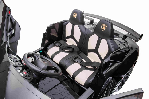 Electric Ride on Car Lamborghini Aventador 24V for two users, Green Paint, MP4 Player, PU Seats, Ver