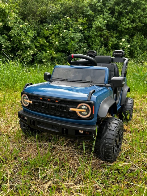 Electric Ride-On Car Ford Bronco with Rear-Wheel Drive, Licensed (Single-Seater), Blue, Lithium Batt