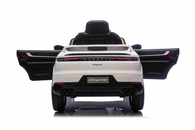 Electric Ride-on car Porsche Cayenne 12V with rear-wheel drive - Licensed (Single seat), white, Lith