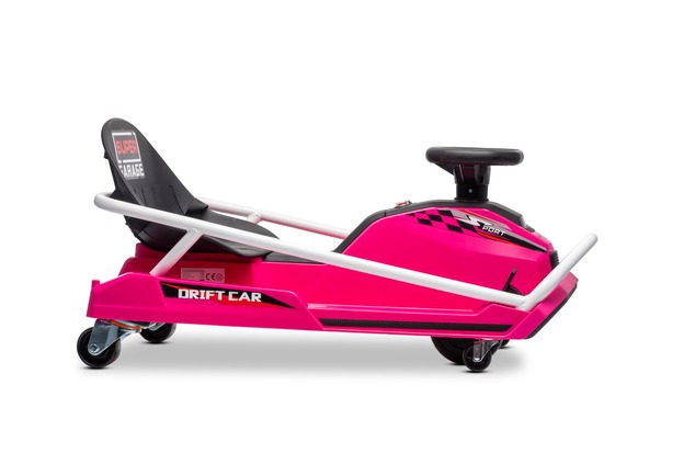 Drift kart elettrico 24V | Beneo Motors | Rosa | Motore brushless 300 W | Batteria al litio | Modali