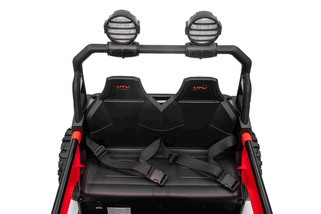 Electric Ride-on car T-REX Ride 4x4 Two-seater 24V, red, MP3 Player with USB/AUX input, 4x4 drive, L