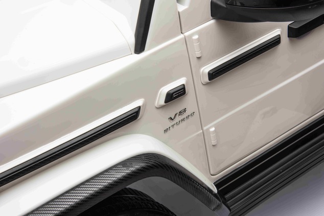 Electric Ride-on car Mercedes-Benz G63 AMG 4x4² Two-seater 12V, white, MP3 Player with USB/AUX input