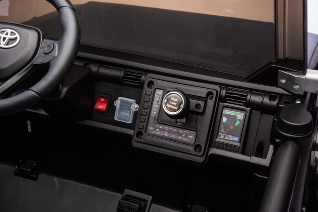 Electric Ride-on car Toyota FJ Cruiser XXL with 4x4 drive, licensed (Two-seater), black, Portable li