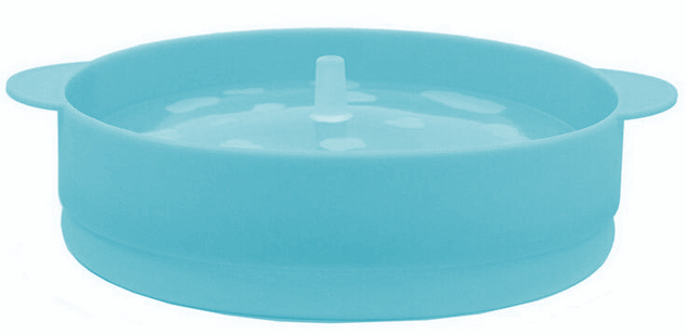 Richard Bergendi PoPuP Microwave Popcorn Popper with Convenient Handles, Silicone Popcorn Maker, Col