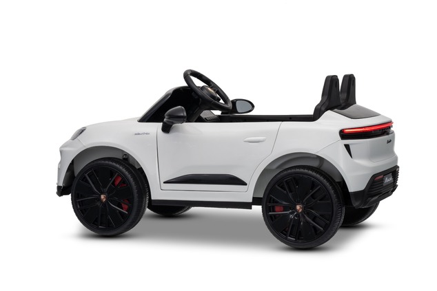 Electric Ride-on car Porsche Macan 12V Licensed with rear-wheel drive (Single seat), white, Lithium 