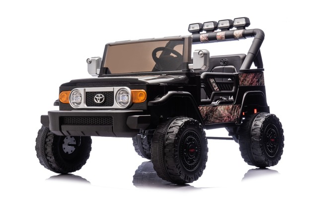 Electric Ride-on car Toyota FJ Cruiser XXL with 4x4 drive, licensed (Two-seater), sand-black, Portab