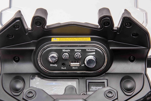 Electric Motorbike BMW F850 GS, Licensed, 12V battery, EVA soft wheels, 2 x 35W Engines, LED Lights,