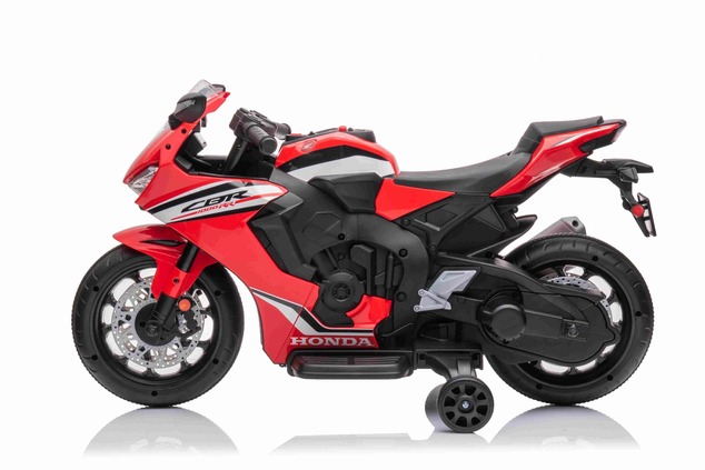 Electric Motorbike HONDA CBR 1000RR, Licensed, 12V battery, Leatherette seat, Plastic wheels, 30W En