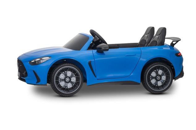 Electric Ride-on car Mercedes GT63 AMG 24V with 4x4 drive, blue, Two-seater, Adjustable driver's sea