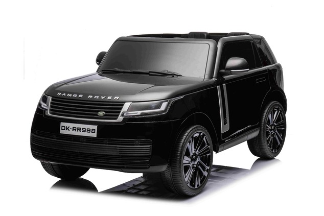 Electric Ride-on car Range Rover Model 2023, Two Seater, Black, Leatherette Seats, Radio with USB In