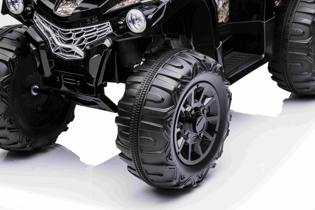 Electric QUAD SUPERPOWER 12V, black, Plastic wheels with rubber band, 2 x 45W Motor, plastic seat, s