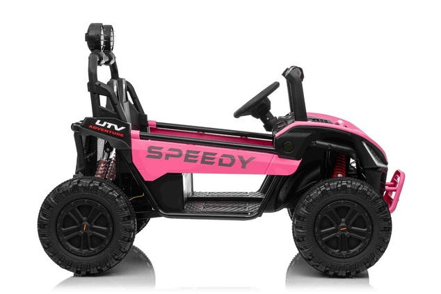 Auto elettrica per bambini T-REX Ride 4x4 24V | 2 posti | Rosa | Lettore MP3 con ingresso USB/AUX | 
