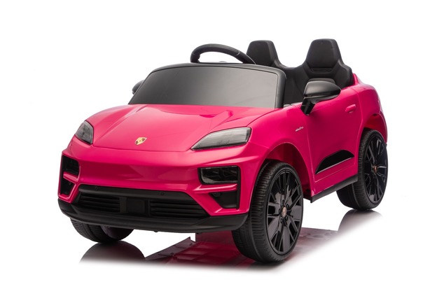 Electric Ride-on car Porsche Macan 12V Licensed with rear-wheel drive (Single seat), pink, Lithium b