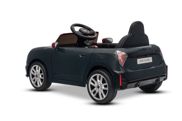 Electric Ride-on car Mini Cooper 12V, black, MP3 Player with USB and Bluetooth connection, 2.4 GHz r