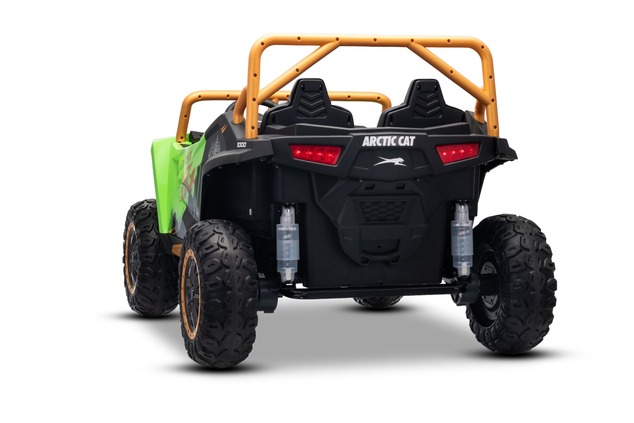 Electric Ride-on buggy Artic CAT XXL 4x4 24V, green, two-seater, Soft EVA wheels, Powerful engines, 