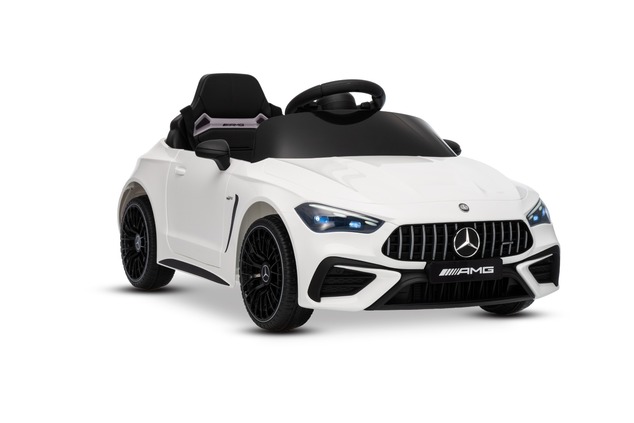 Electric Ride-on car Mercedes CLE 12V with rear-wheel drive, white, Single seater, Lithium battery, 