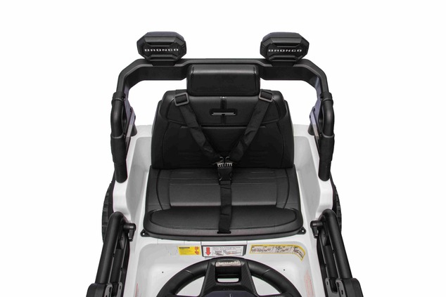 Electric Ride-On Car Ford Bronco with Rear-Wheel Drive, Licensed (Single-Seater), White, Lithium Bat