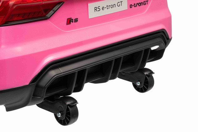 Electric Ride-on car Audi RS E-tron GT 12V, pink, wide single seat, 2.4 GHz remote control, USB / AU
