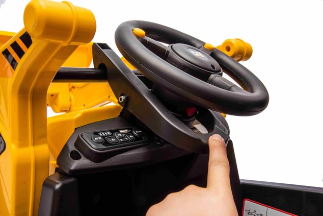 Licensed Caterpillar Electric Excavator with Slope and Excavation Bucket, Single Seater, Yellow, USB
