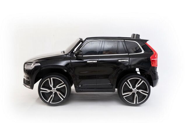 Electric Ride-On Volvo XC90, Black, Double Leather Seat, MP3 player with USB Input, Opening doors an