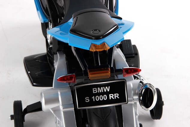 Moto électrique enfant BMW S 1000 RR, véhicule à batterie, sous licence, roues EVA souples, cadre en