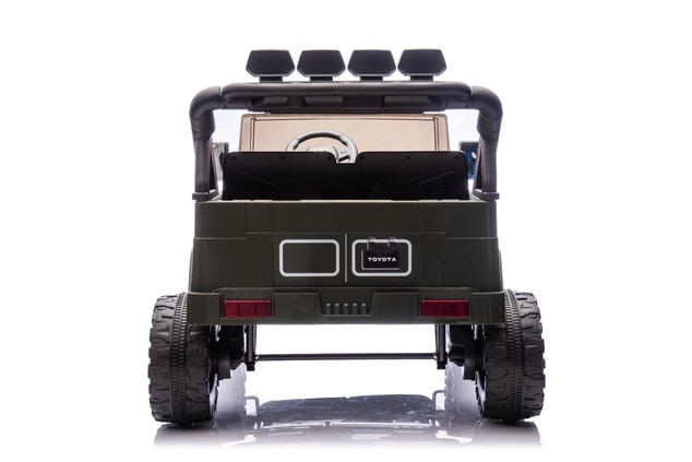 Electric Ride-on car Toyota FJ Cruiser XXL with 4x4 drive, licensed (Two-seater), green, Portable li
