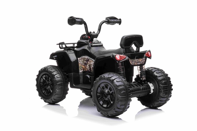 Electric QUAD SUPERPOWER 12V, black, Plastic wheels with rubber band, 2 x 45W Motor, plastic seat, s