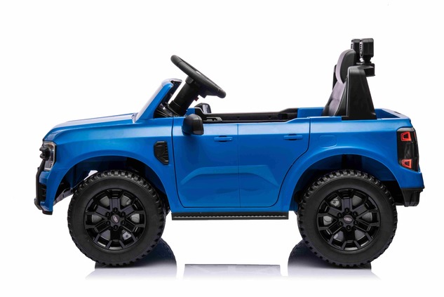 Electric Ride-on car FORD 707, blue, Leather seat, 2.4 GHz remote control, Bluetooth / USB Input, Su
