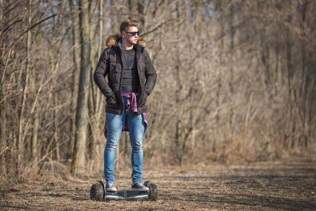 Hooboard - Premier hoverboard tout-terrain intelligent, gyropode, certifié UL, batterie LG