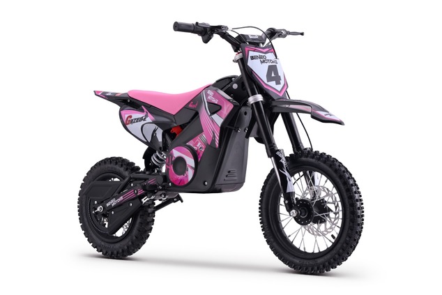 Kids Electric Dirt Bike 1000W | Beneo Motors Gazelle Pink | Ages 6–10 | Speed Limiter