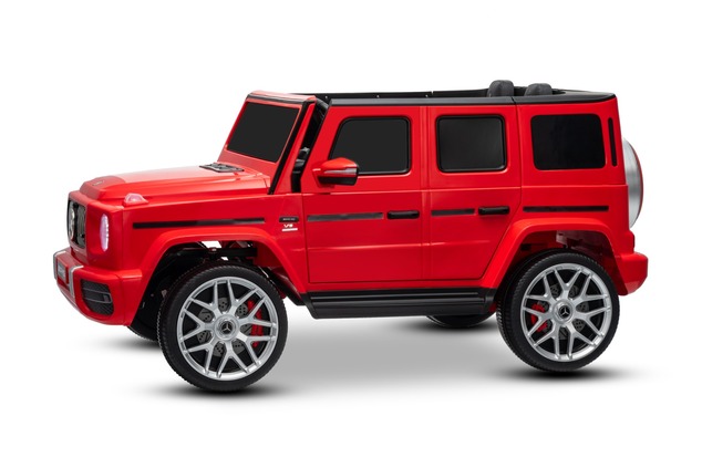 Electric Ride-on car Mercedes-Benz G63 AMG 4x4 Two-seater 24V, red, MP3 Player with USB/AUX and Blue