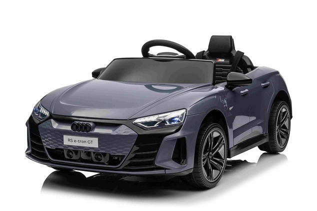 Electric Ride-on car Audi RS E-tron GT 12V, grey, wide single seat, 2.4 GHz remote control, USB / AU