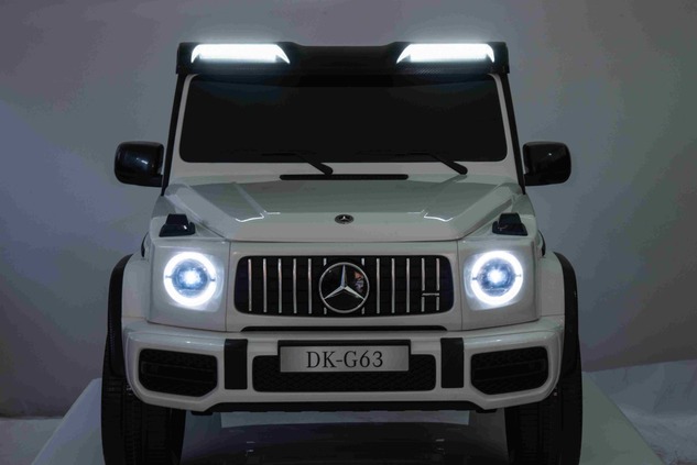 Electric Ride-on car Mercedes-Benz G63 AMG 4x4² Two-seater 12V, white, MP3 Player with USB/AUX input