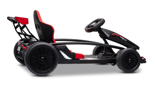 Drift kart elettrico per bambini 24 V | Beneo Motors Drift Car | Nero | 2 × 200 W | Batteria al litio