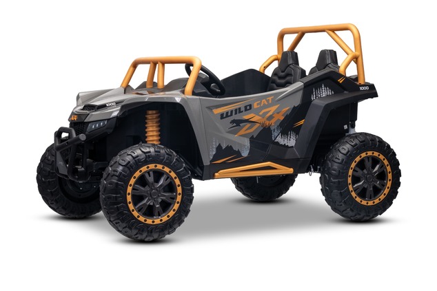 Electric Ride-on buggy Artic CAT XXL 4x4 24V, gray, two-seater, Soft EVA wheels, Powerful engines, L