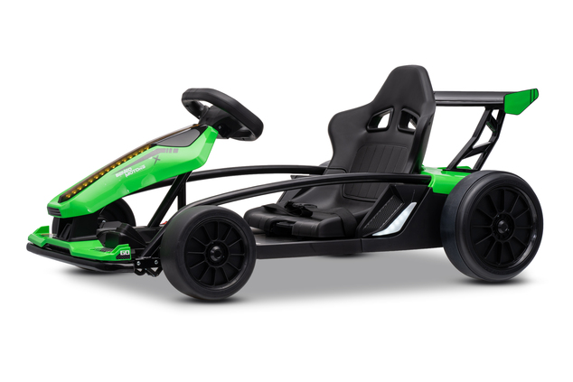 Drift kart elettrico per bambini 24 V | Beneo Motors Drift Car | Verde | 2 × 200 W | Batteria al litio