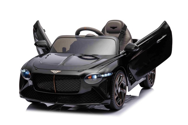 Electric Ride-on car Bentley Bacalar 12V, black, Doors opening upwards, 2.4 GHz remote control, LED 