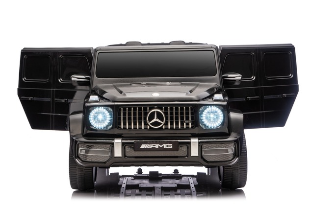 Electric Ride-on car Mercedes-Benz G63 AMG 4x4 Two-seater 24V, black, MP3 Player with USB/AUX and Bl