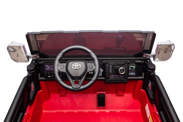 Electric Ride-on car Toyota FJ Cruiser XXL with 4x4 drive, licensed (Two-seater), red, Portable lith