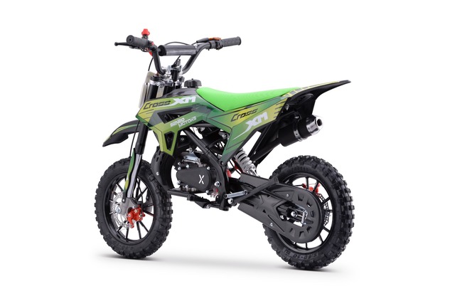 Kids Petrol Dirt Bike 50cc | Beneo Motors CROSS XM Green | Ages 4–8 | Speed Limiter