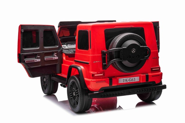 Electric Ride-on car Mercedes-Benz G63 AMG 4x4² Two-seater 12V, red, MP3 Player with USB/AUX input,