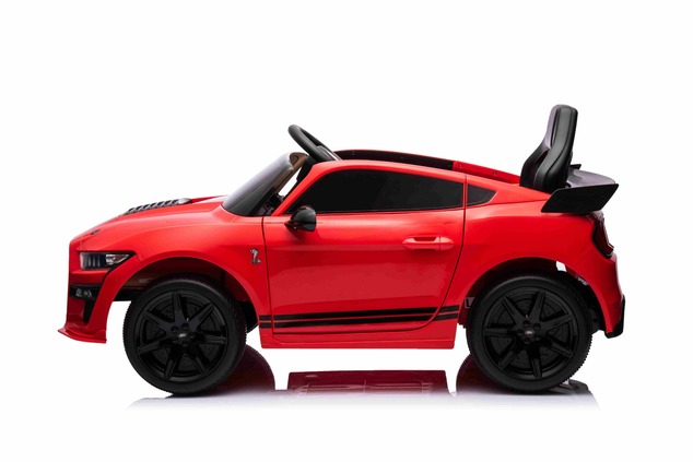 Ford Shelby Mustang GT 500 Cobra Electric Ride-on car, Red, 2.4 GHz Remote control, USB input, LED l