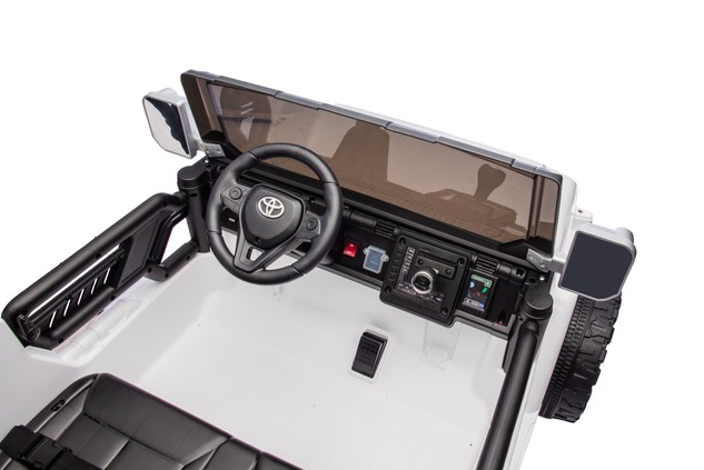 Electric Ride-on car Toyota FJ Cruiser XXL with 4x4 drive, licensed (Two-seater), white, Portable li