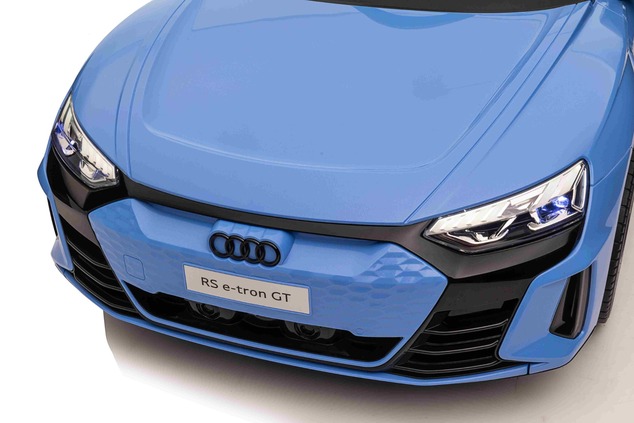 Electric Ride-on car Audi RS E-tron GT 12V, blue, wide single seat, 2.4 GHz remote control, USB / AU