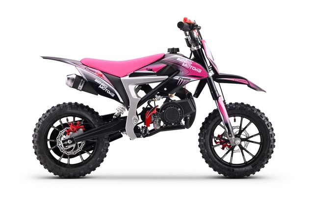 Kids Petrol Dirt Bike 50cc | Beneo Motors CROSS SX Pink | Ages 4–8 | Speed Limiter