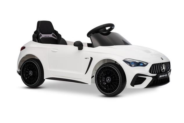 Electric Ride-on car Mercedes CLE 12V with rear-wheel drive, white, Single seater, Lithium battery, 