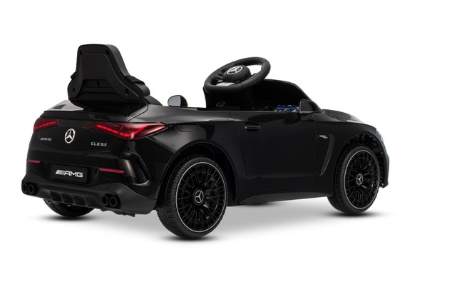 Electric Ride-on car Mercedes CLE 12V with rear-wheel drive, black, Single seater, Lithium battery, 