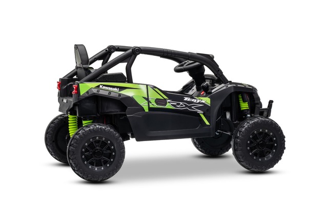 Electric Ride-on car Kawasaki TERYX KRX 1000 12V, black, single seat, rear axle suspension, 2.4 Ghz 
